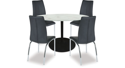 Tarifa Dining Table & Asama Chairs x 4 Tarifa Dining Table & Asama Chairs x 4